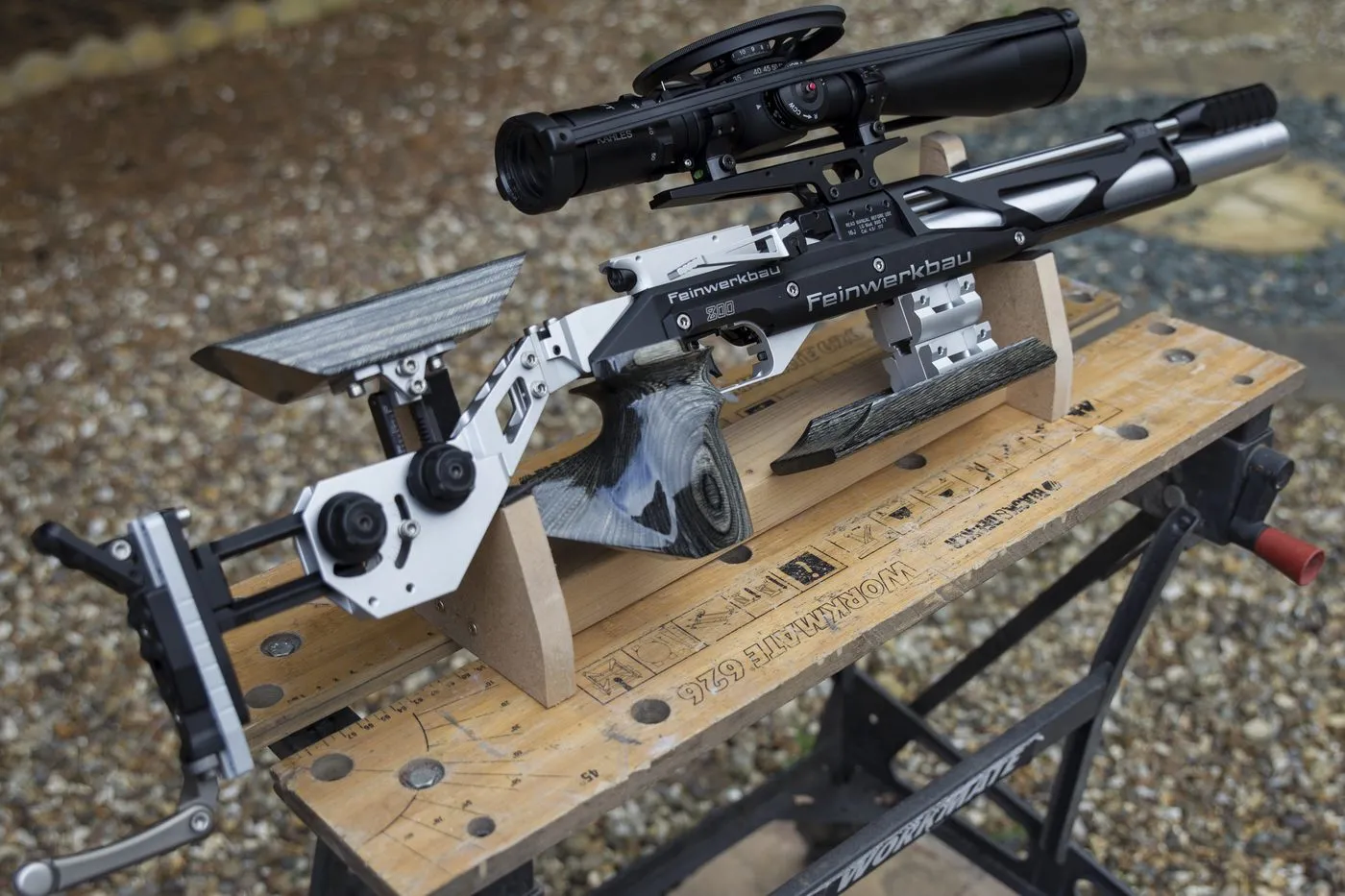 A Daviesbuilt custom stock or grip