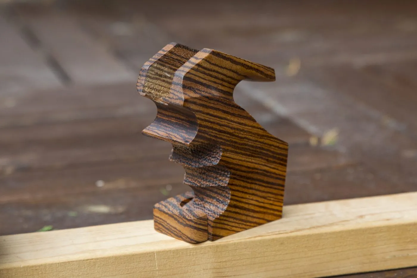 Pardini P10 match pistol grip in natural timber